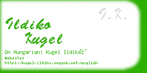 ildiko kugel business card